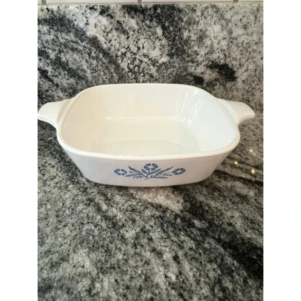 Vintage 1960s CorningWare P-41 Petite Pan (1 ¾ Cup / 14 oz)‎ Blue Cornflower